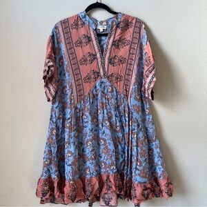 UMGEE Mix Print Boho Dress SIZE LARGE Tunic